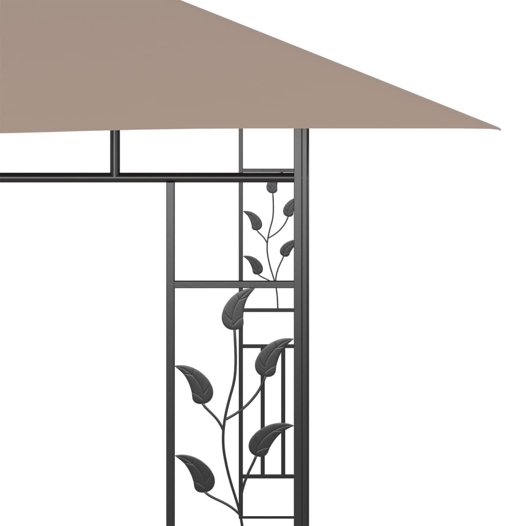 vidaXL Gazebo Outdoor Canopy Wedding Tent Patio Pavilion with Mosquito Net-4