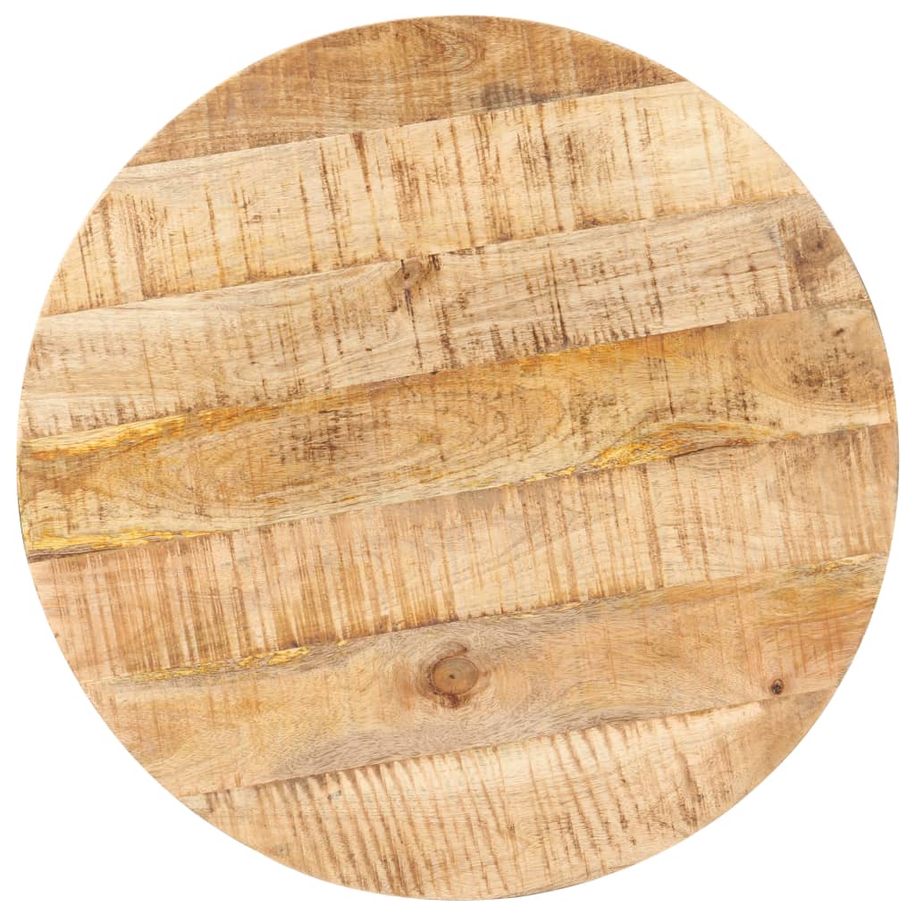 vidaXL Bistro Table Round Ø23.6"x29.5" Rough Mango Wood-2