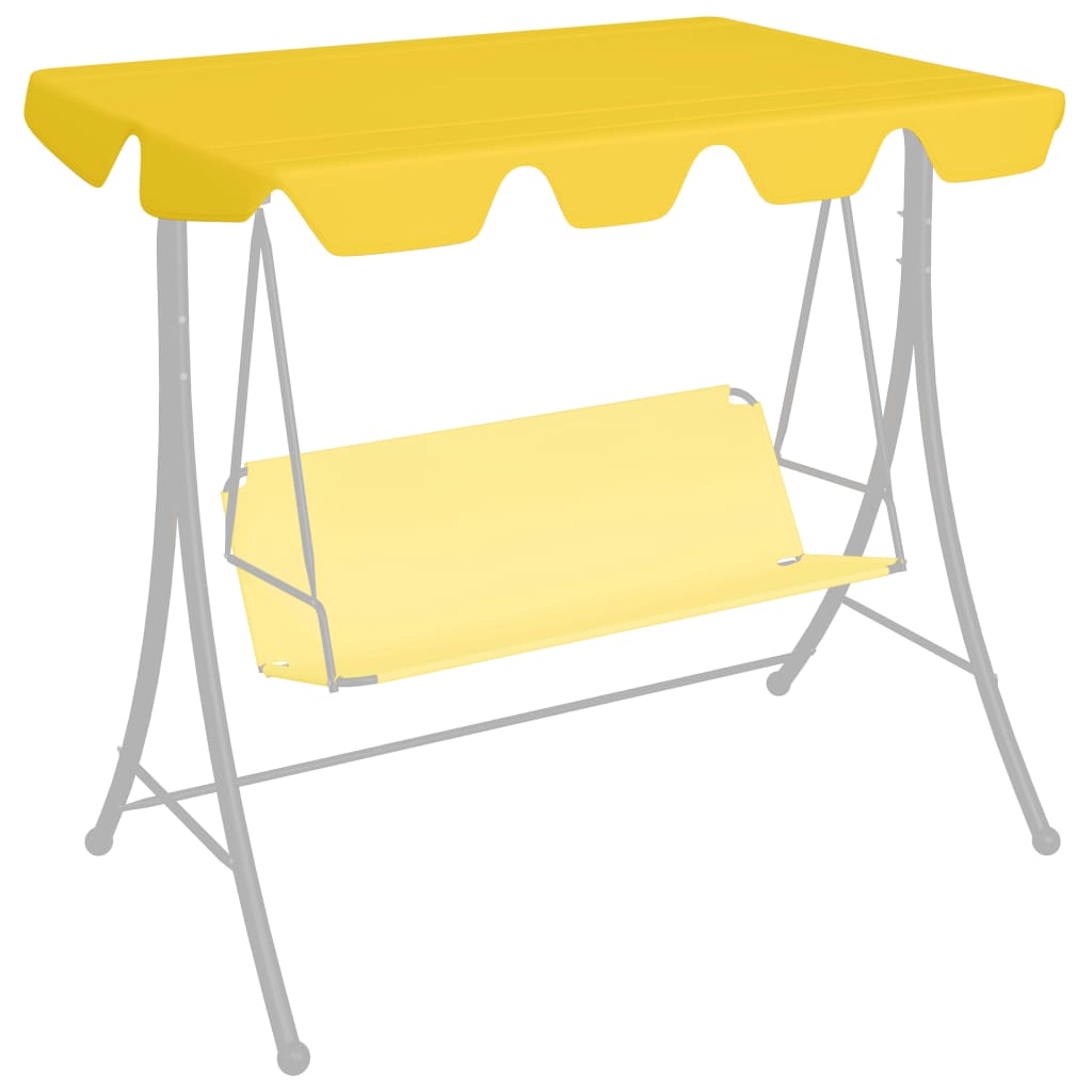 vidaXL Replacement Canopy for Swing Outdoor Swing Cover Replacement Sunshade-12