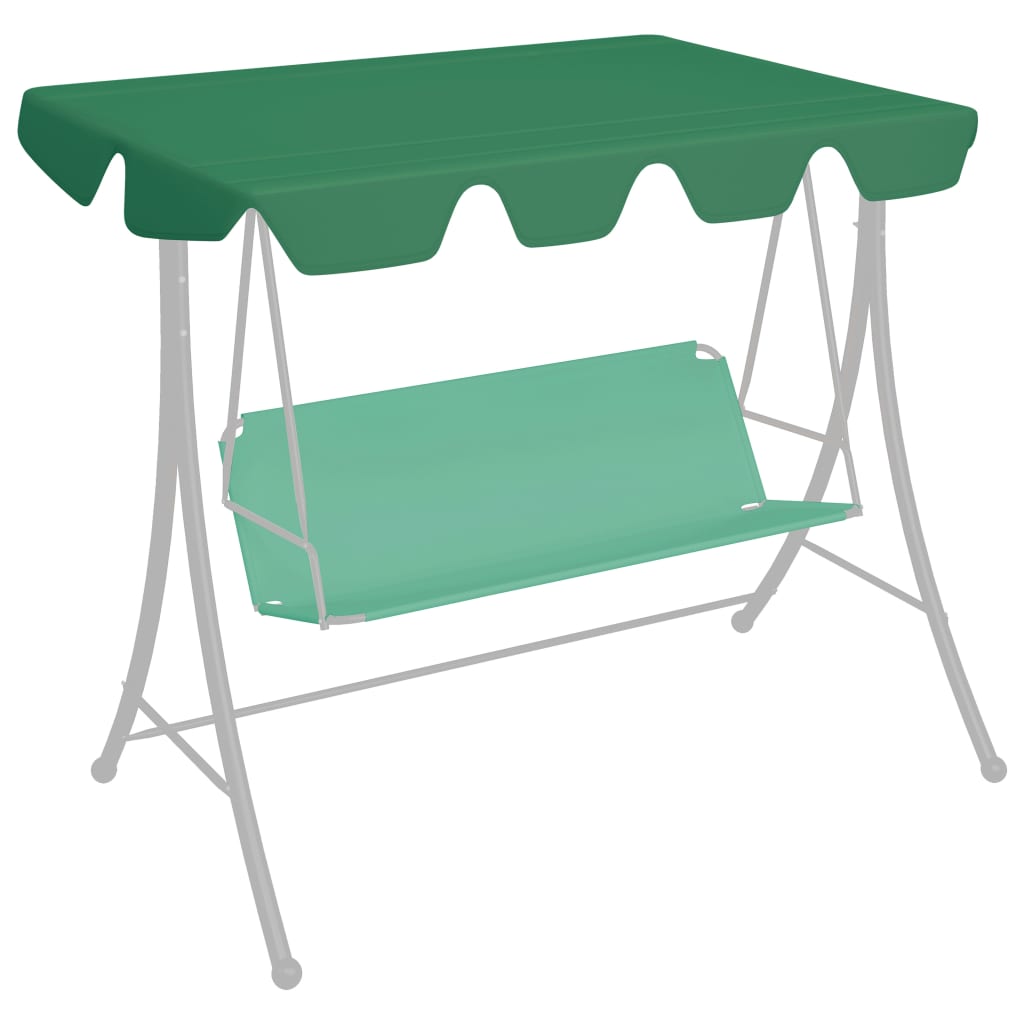 vidaXL Replacement Canopy for Swing Outdoor Swing Cover Replacement Sunshade-19