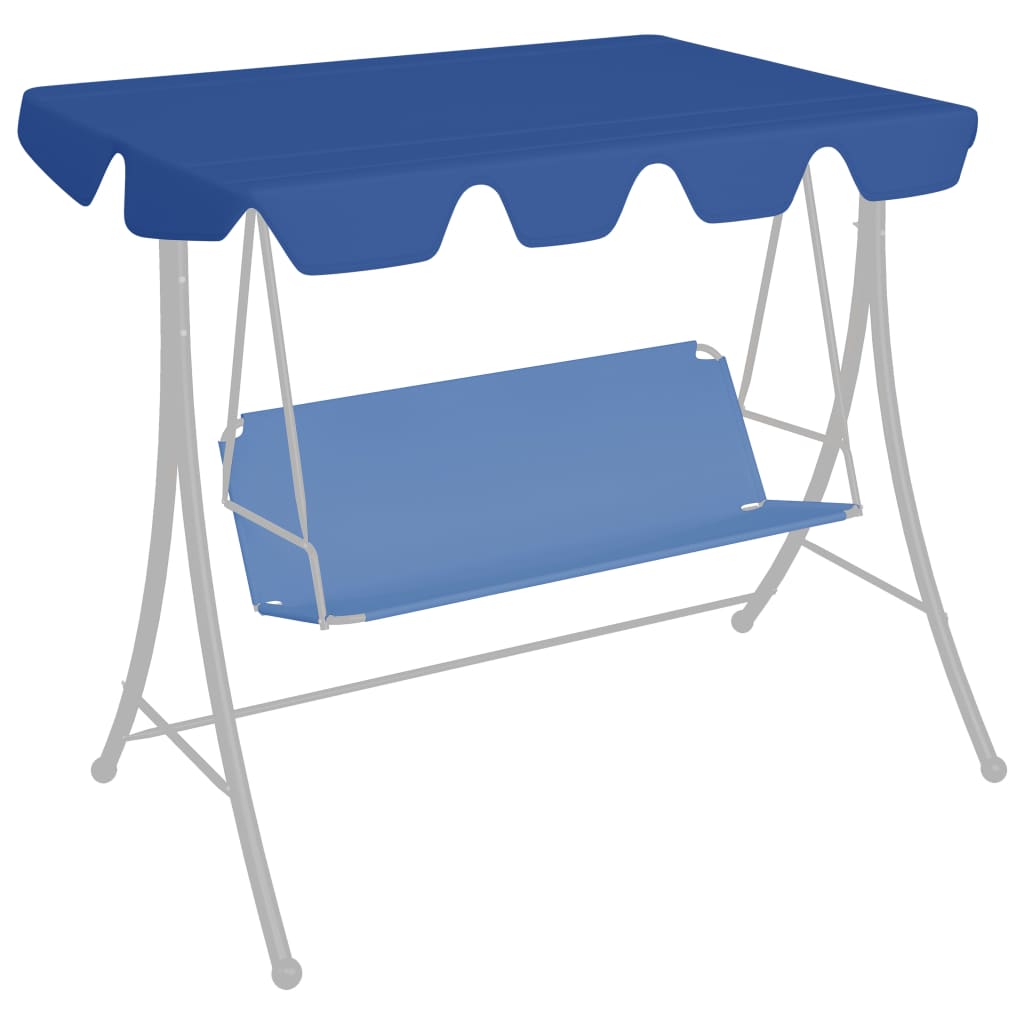 vidaXL Replacement Canopy for Swing Outdoor Swing Cover Replacement Sunshade-21