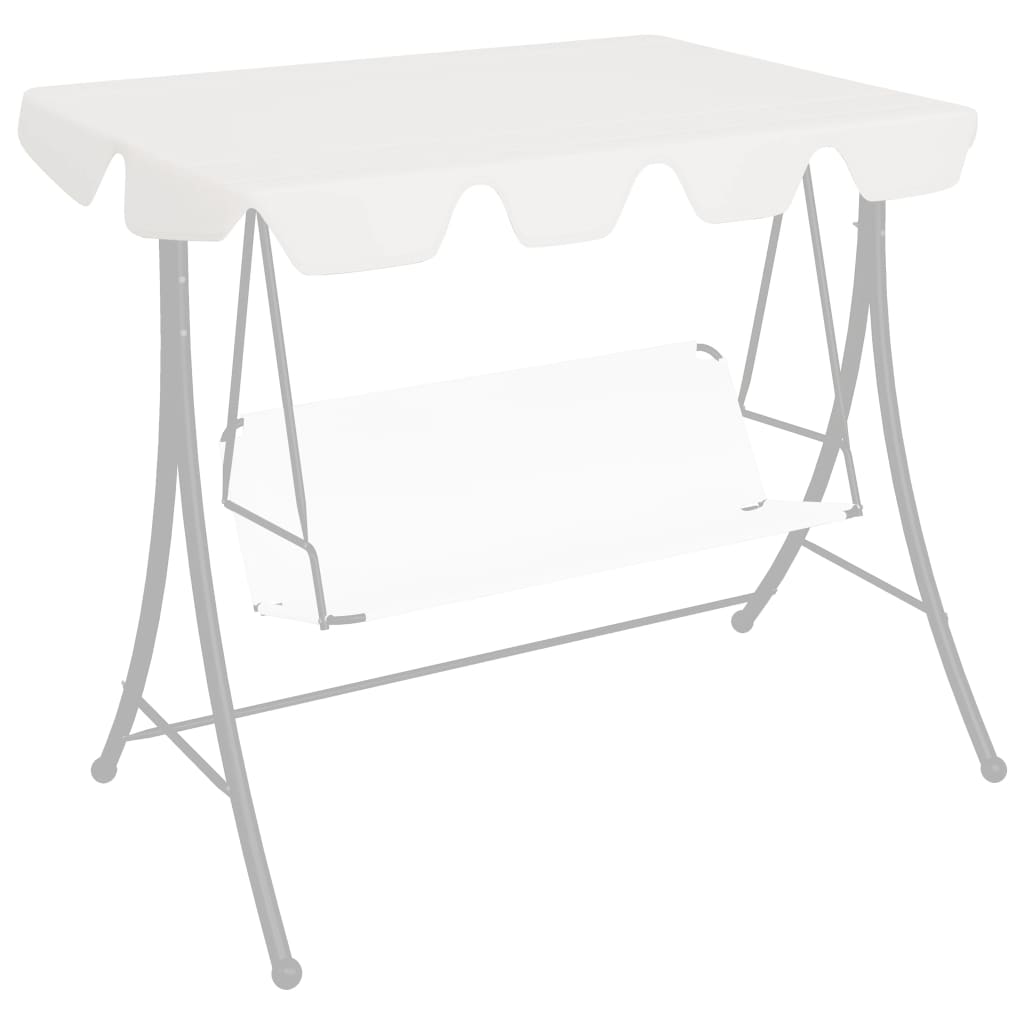 vidaXL Replacement Canopy for Swing Outdoor Swing Cover Replacement Sunshade-27