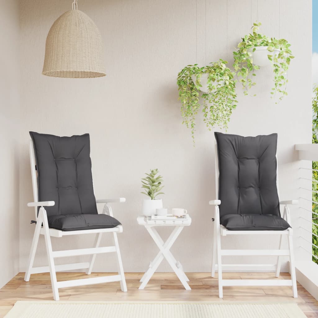 vidaXL Chair Cushion Water Repellent Garden High Back Chair Cushion Pad Fabric-8