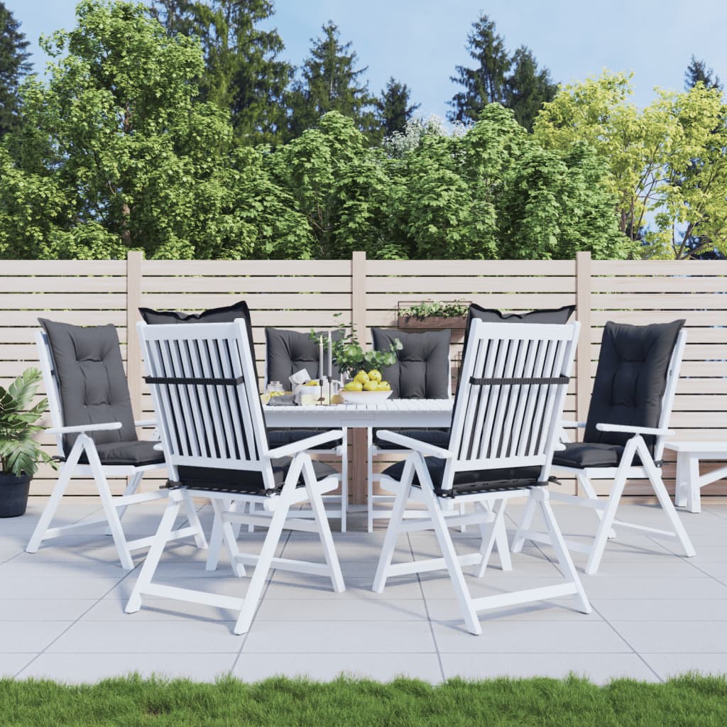 vidaXL Chair Cushion Water Repellent Garden High Back Chair Cushion Pad Fabric-5
