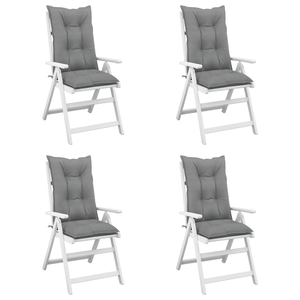 vidaXL Chair Cushion Water Repellent Garden High Back Chair Cushion Pad Fabric-4