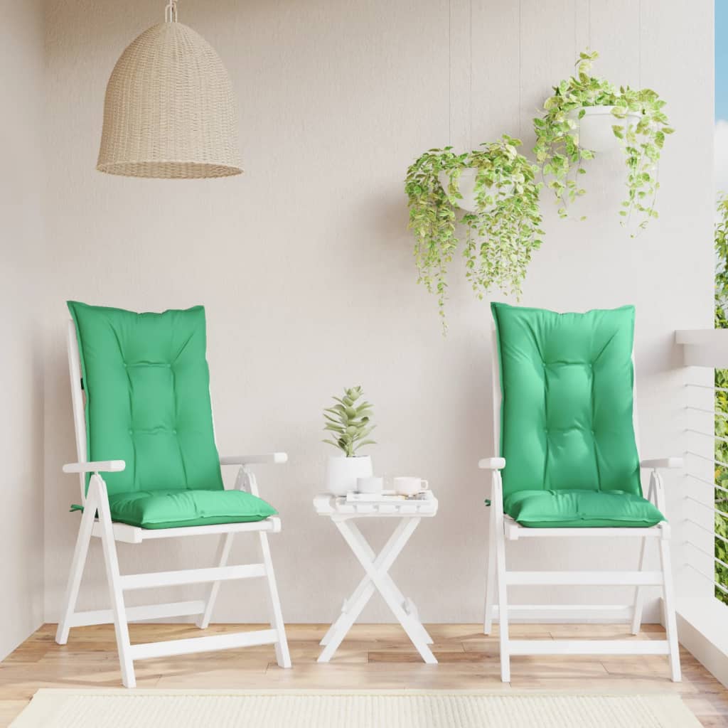 vidaXL Chair Cushion Water Repellent Garden High Back Chair Cushion Pad Fabric-18