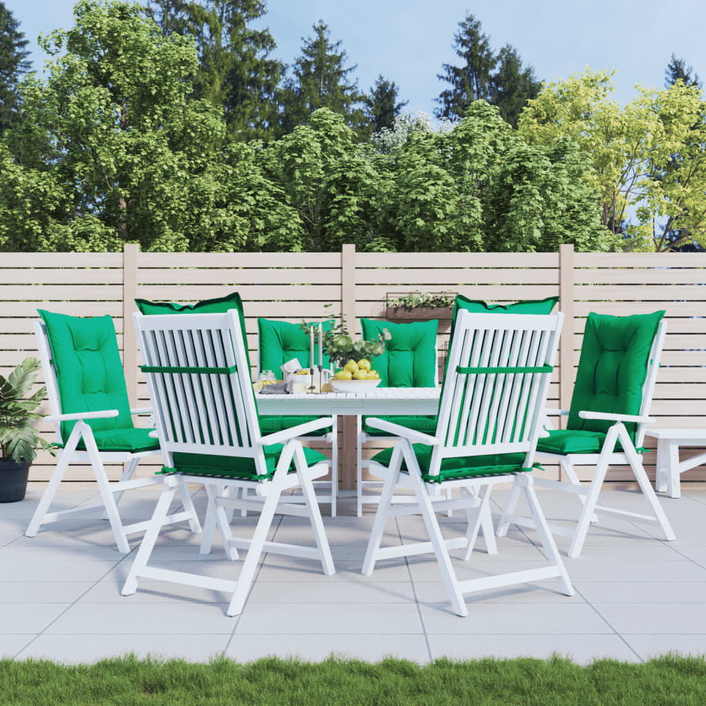 vidaXL Chair Cushion Water Repellent Garden High Back Chair Cushion Pad Fabric-16