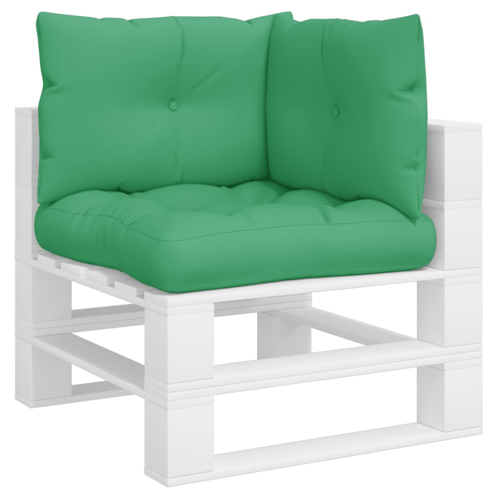 vidaXL Pallet Cushions 3 pcs Green Fabric-2