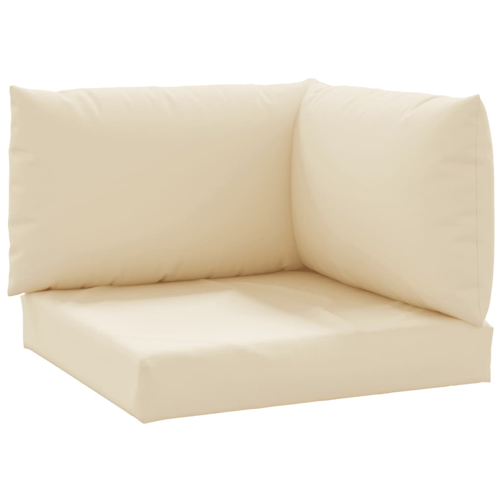 vidaXL Pallet Cushions 3 pcs Beige Oxford Fabric-1