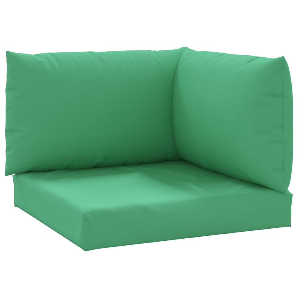 vidaXL Pallet Cushions 3 pcs Green Oxford Fabric-1