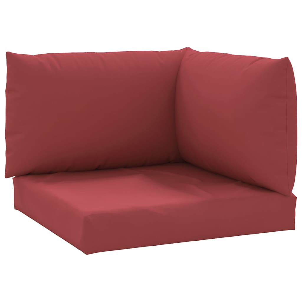 vidaXL Pallet Cushions 3 pcs Wine Red Oxford Fabric-1
