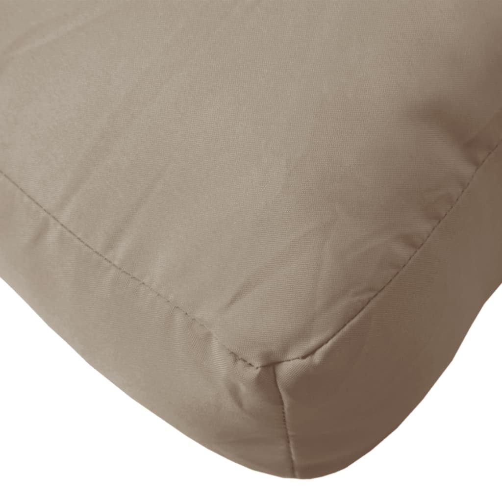 vidaXL Pallet Cushion Taupe 23.6"x23.6"x3.1" Oxford Fabric-4