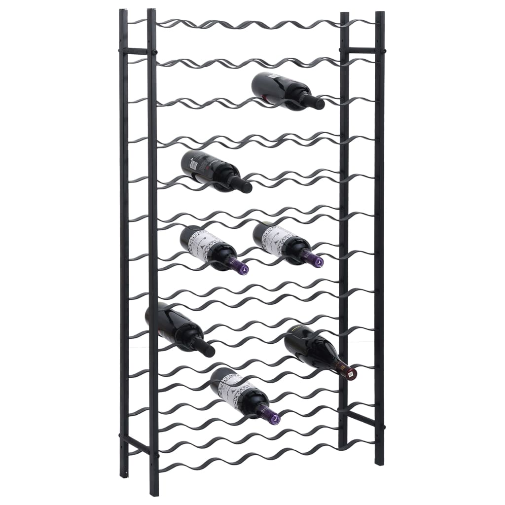 vidaXL Wine Rack Bottle Holder Wine Storage Organizer for Pantry Kitchen Metal-5