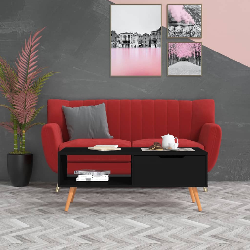 vidaXL Coffee Table End Table Living Room Accent Sofa Table Engineered Wood-5