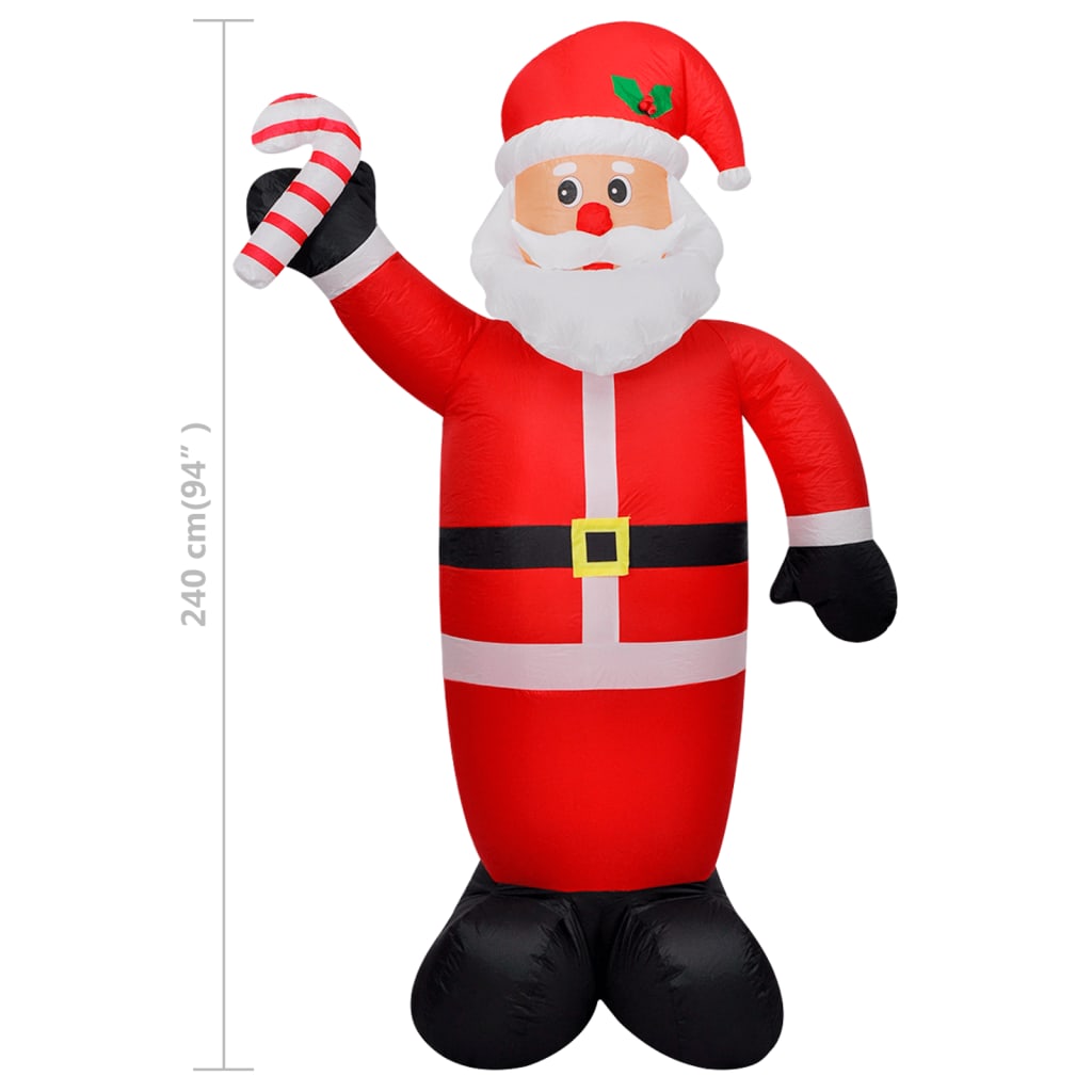 vidaXL Christmas Inflatable Santa Claus 8 ft-4