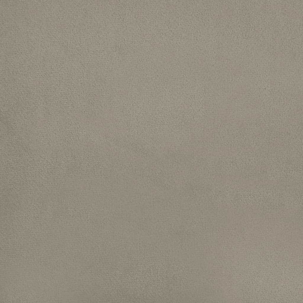 vidaXL Rocking Chair Light Gray Velvet-4