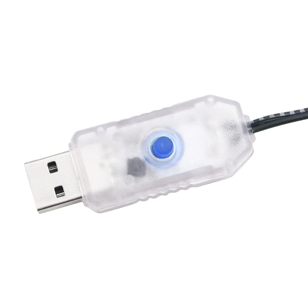 vidaXL Christmas Cone Tree Artificial Xmas Tree with LEDs Christmas Lighting-4