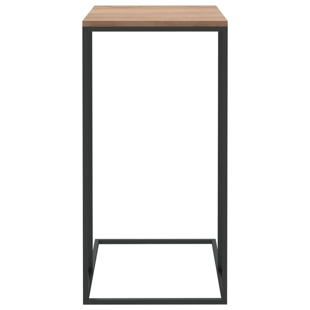 vidaXL Side Table Black 15.7"x11.8"x23.2" Engineered Wood-3
