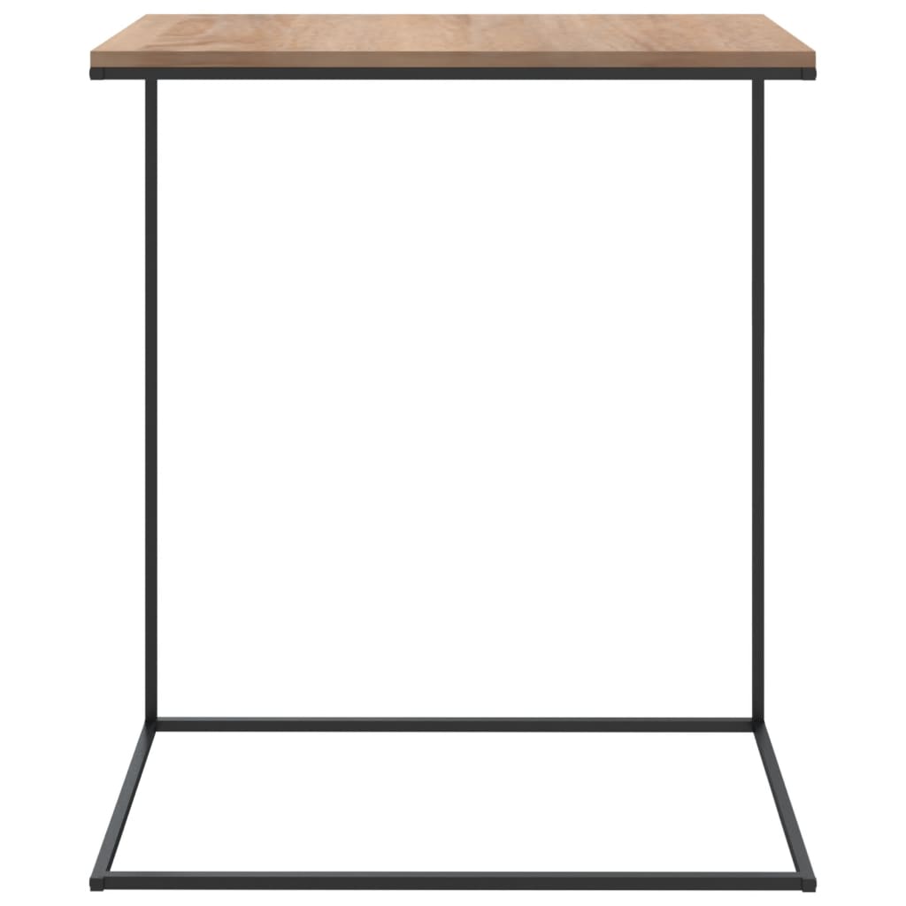 vidaXL Side Table Black 21.7"x13.8"x26" Engineered Wood-2