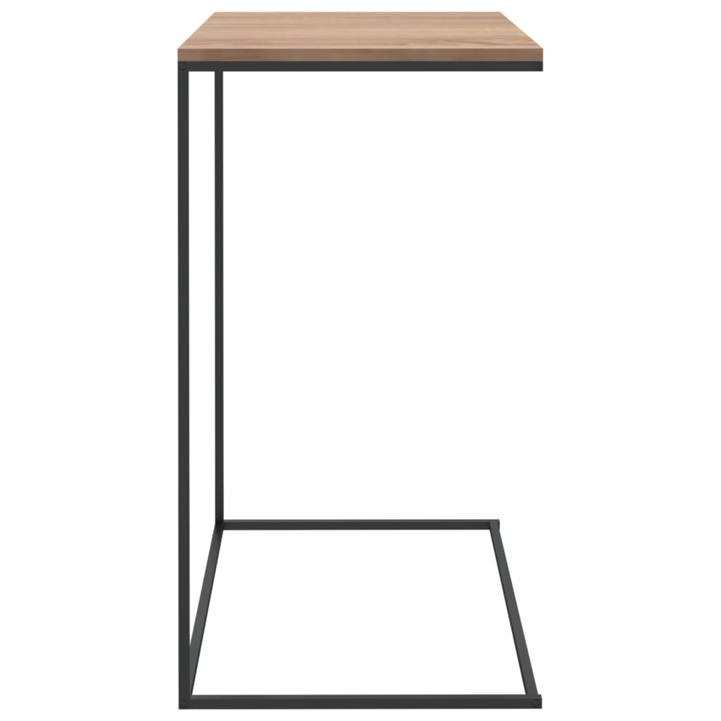 vidaXL Side Table Black 21.7"x13.8"x26" Engineered Wood-3
