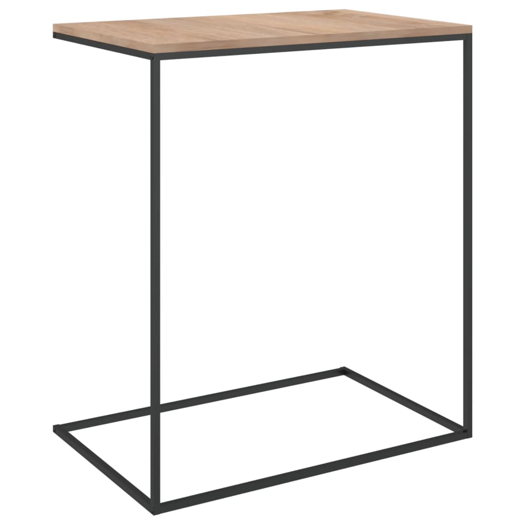 vidaXL Side Table Black 21.7"x13.8"x26" Engineered Wood-4