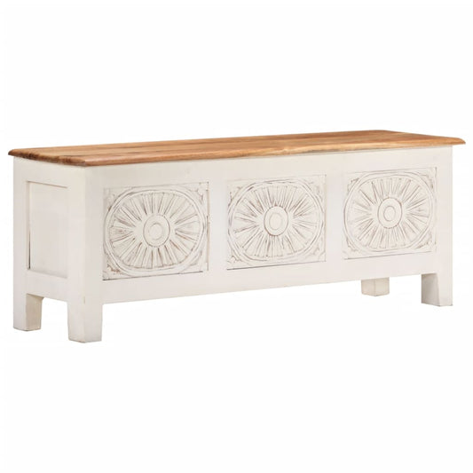 vidaXL Storage Box Storage Entryway Bench Cabinet Sideboard Solid Wood Acacia-0