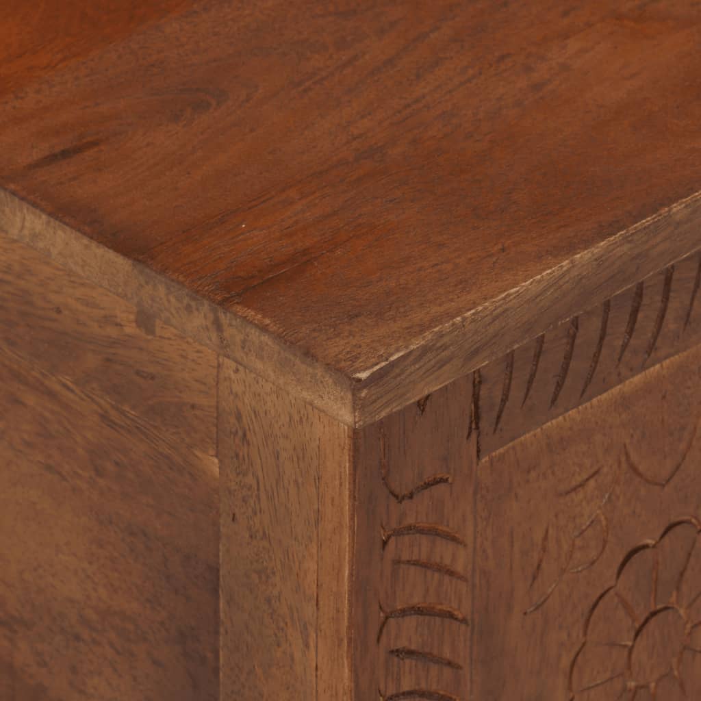 vidaXL Storage Box Sturdy Spacious Sideboard Cabinet Case Solid Wood Mango-3