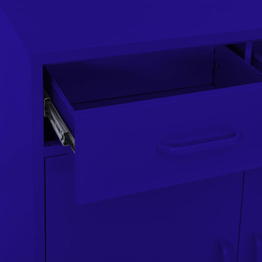 vidaXL Storage Cabinet Freestanding File Cabinet with Shelves for Office Steel-0