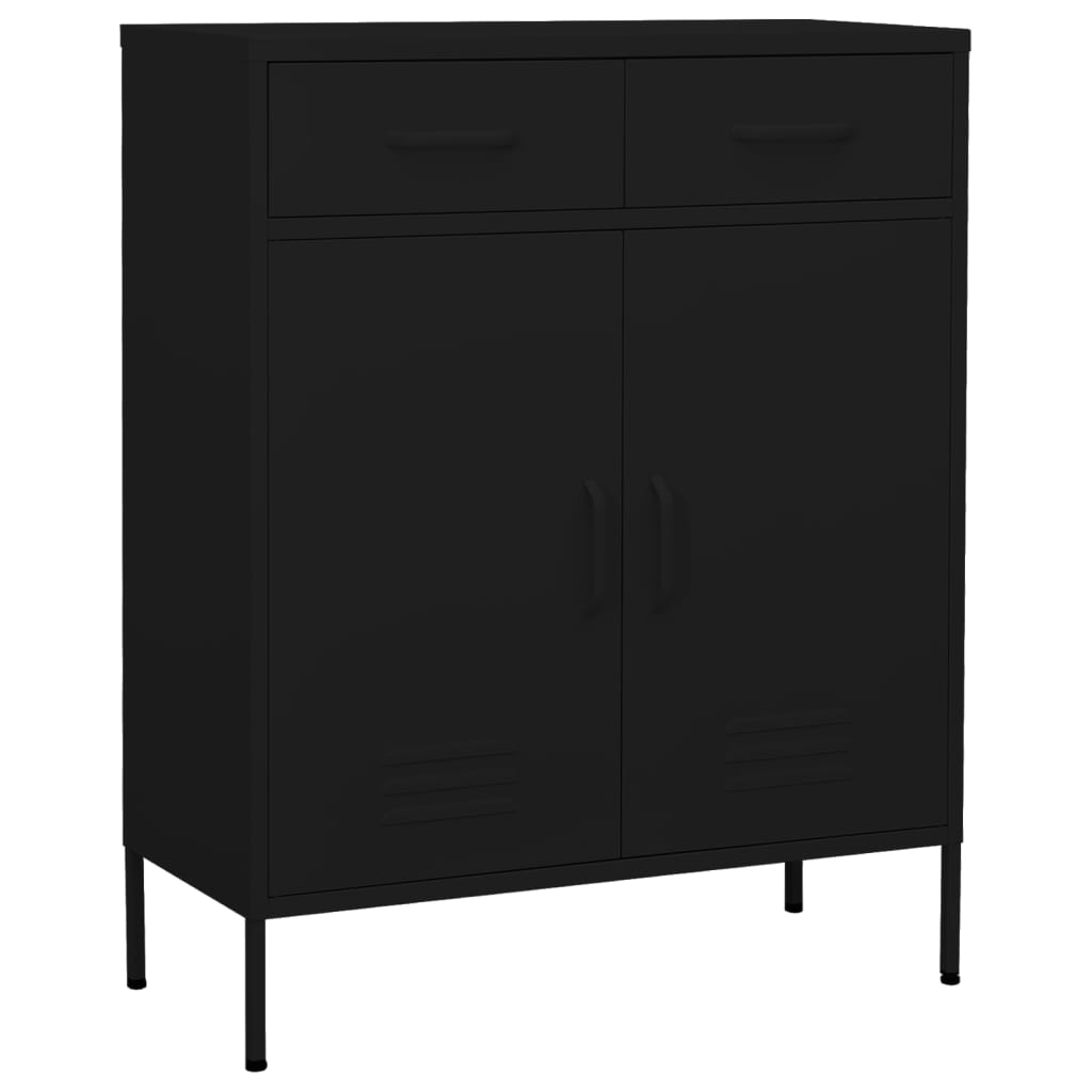 vidaXL Storage Cabinet Freestanding File Cabinet with Shelves for Office Steel-3