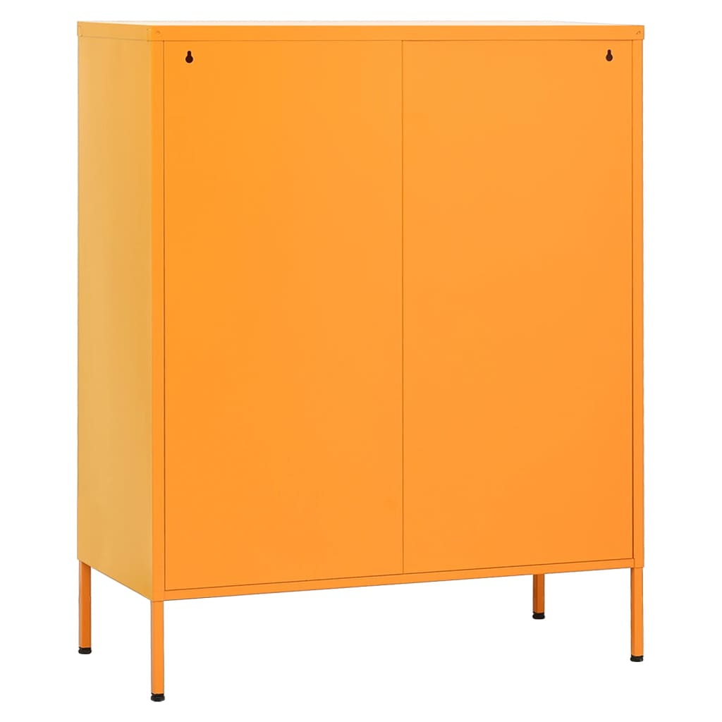 vidaXL Storage Cabinet Sideboard Filing Cabinet with Shelves for Hallway Steel-2