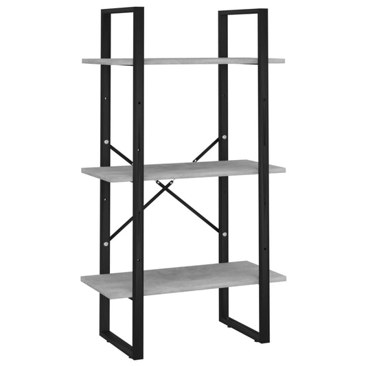 vidaXL Storage Shelf Concrete Gray 23.6"x11.8"x41.3" Engineered Wood-0