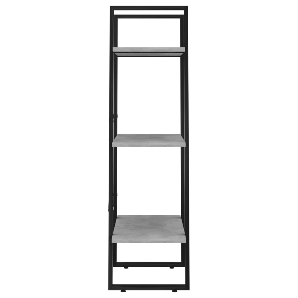 vidaXL Storage Shelf Concrete Gray 23.6"x11.8"x41.3" Engineered Wood-4