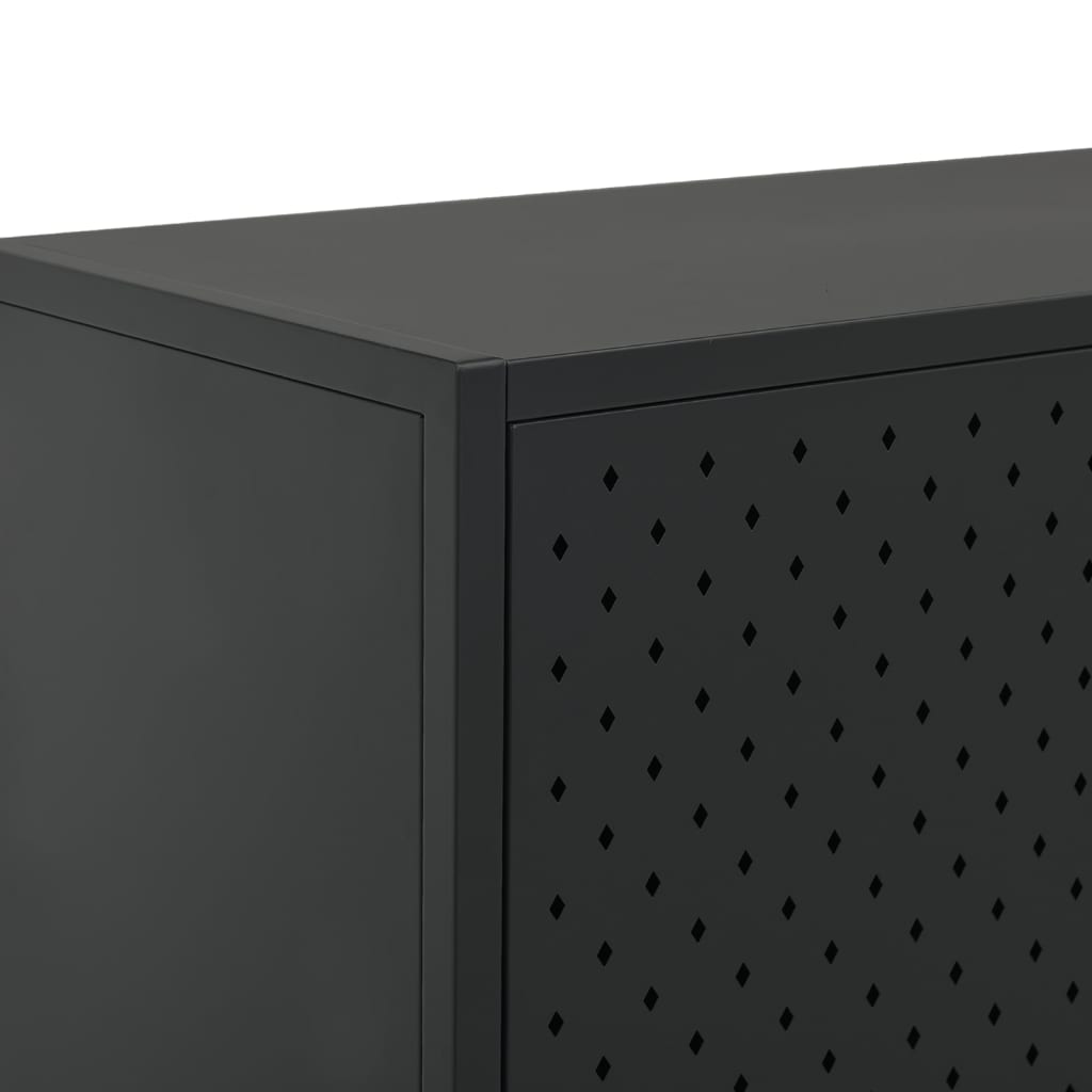 vidaXL Storage Cabinet Sideboard Cabinet for Entryway Bedroom Office Steel-1