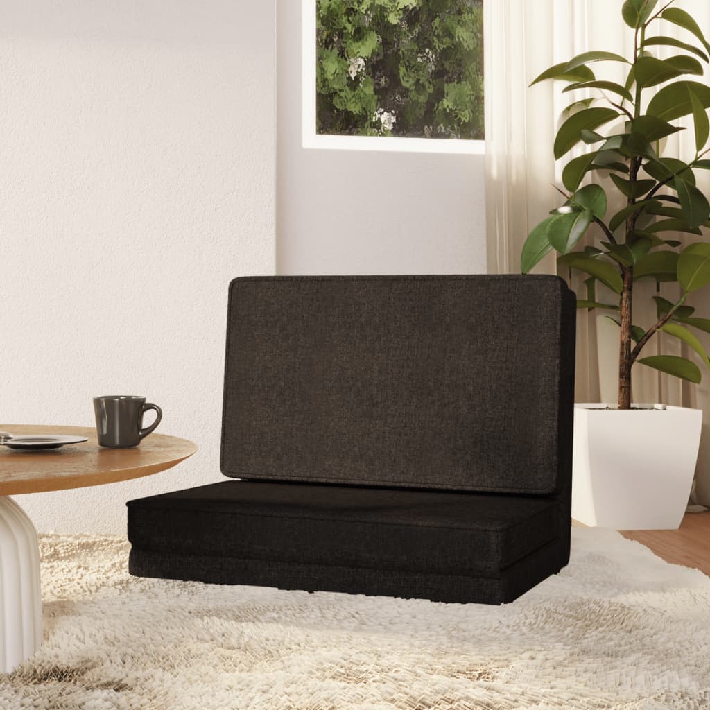 vidaXL Floor Chair Lounge Chaise Lounge Folding Floor Lounger Faux Leather-5