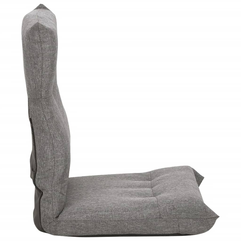 vidaXL Floor Chair Lounge Chair Chaise Lounge Folding Floor Lounger Fabric-2