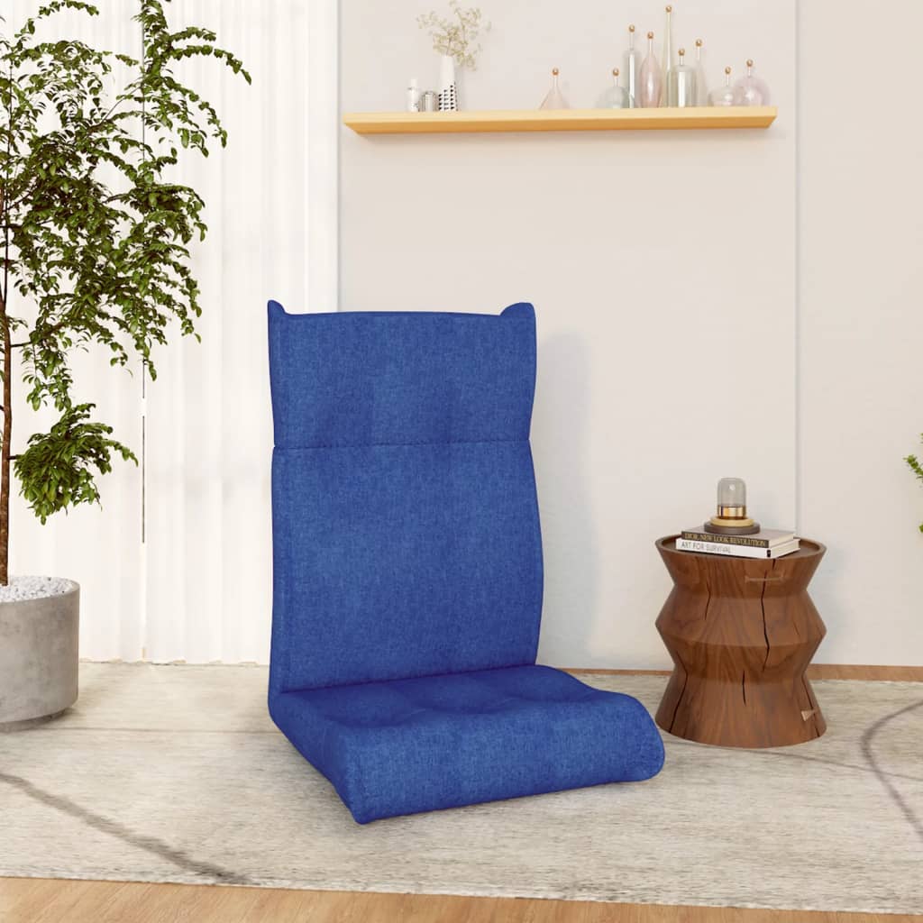 vidaXL Floor Chair Lounge Chair Chaise Lounge Folding Floor Lounger Fabric-7