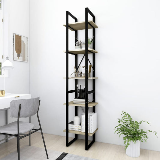 vidaXL Bookshelf Bookcase Book Rack Standing Shelf Cabinet Engineered Wood-20
