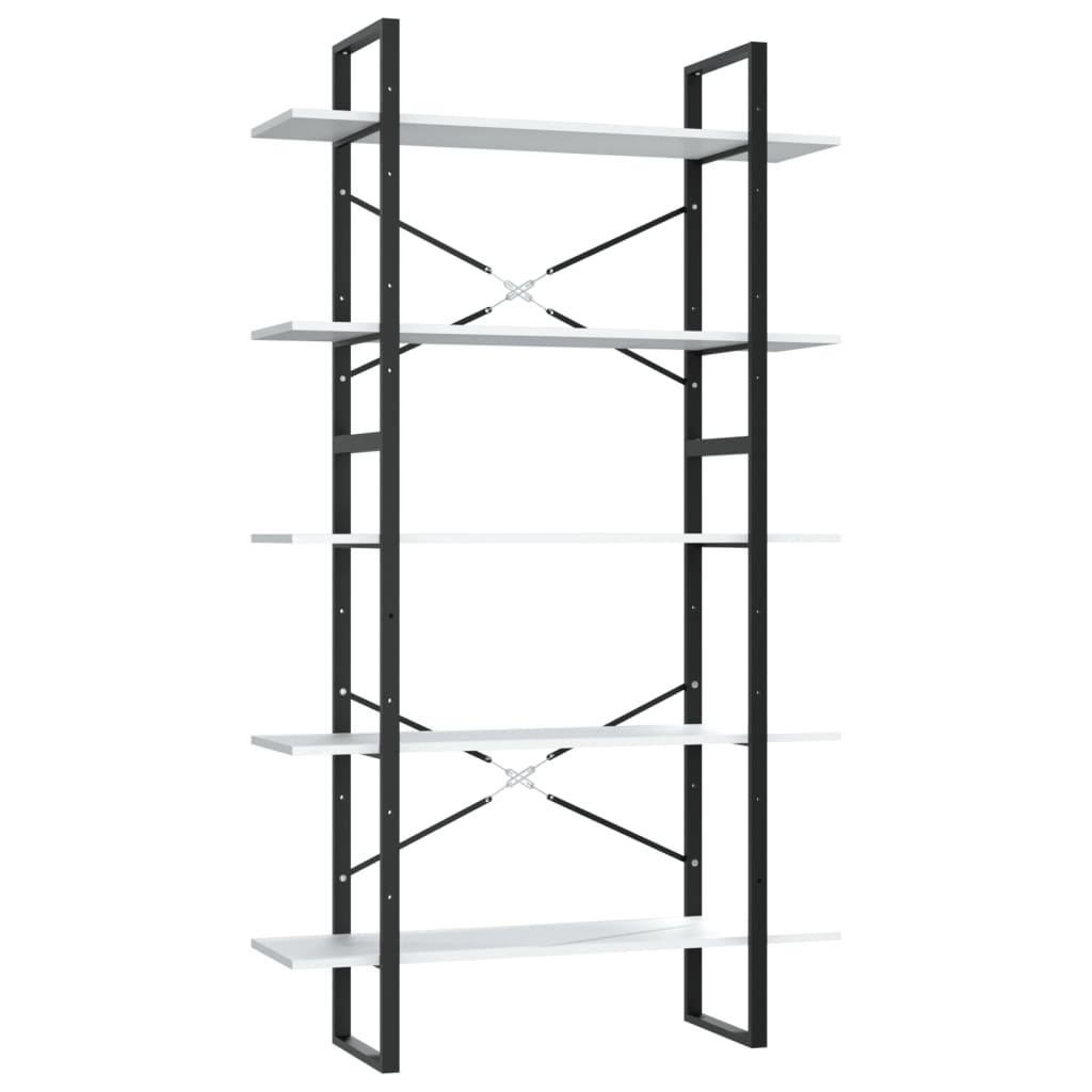 vidaXL Bookshelf Bookcase Book Rack Standing Shelf Cabinet Engineered Wood-2
