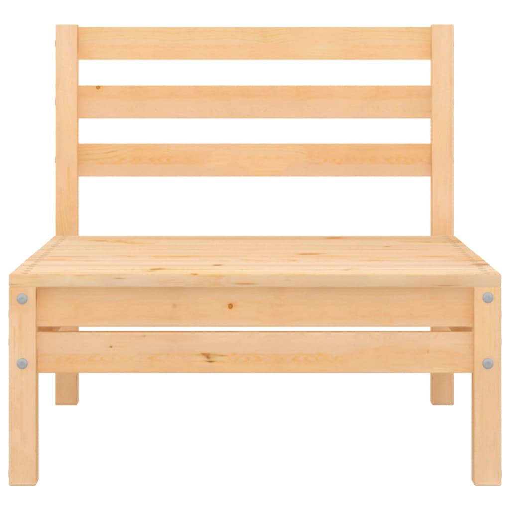 vidaXL Patio Middle Sofa Solid Pinewood-4