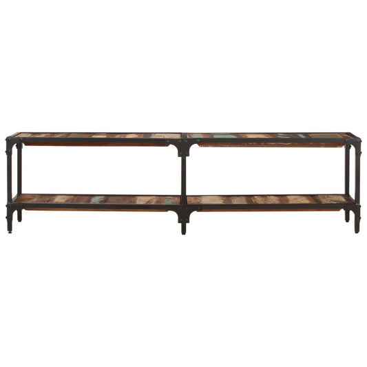 vidaXL TV Stand 59.1"x11.8"x16.1" Solid Wood Reclaimed-0
