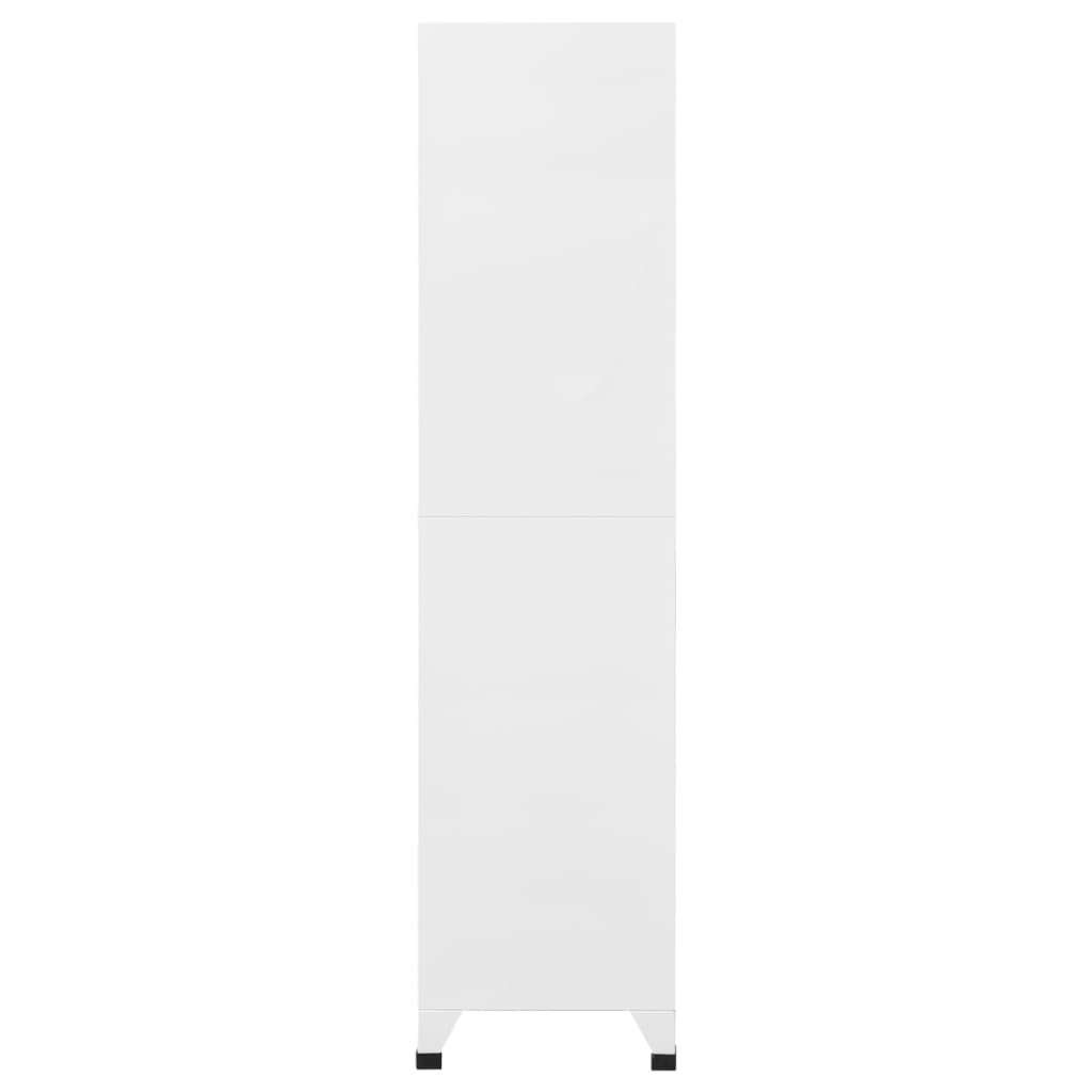 vidaXL Locker Cabinet Light Gray and Dark Gray 35.4"x15.7"x70.9" Steel-2