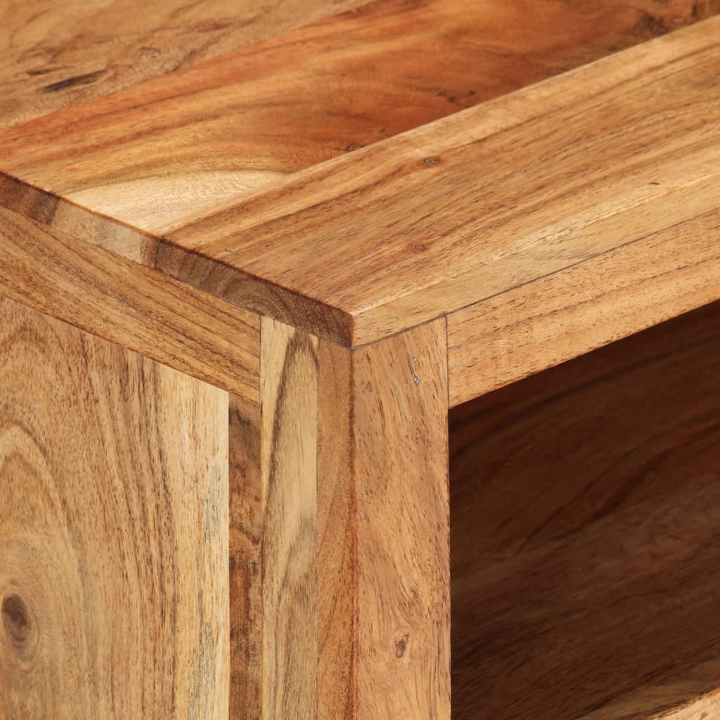 vidaXL TV Stand 34.6"x13.8"x15.7" Solid Wood Acacia-4