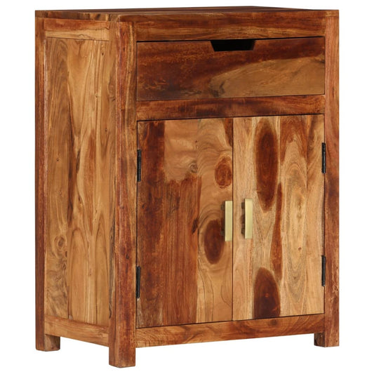 vidaXL Sideboard 23"x13.8"x29.7" Solid Wood Acacia-0