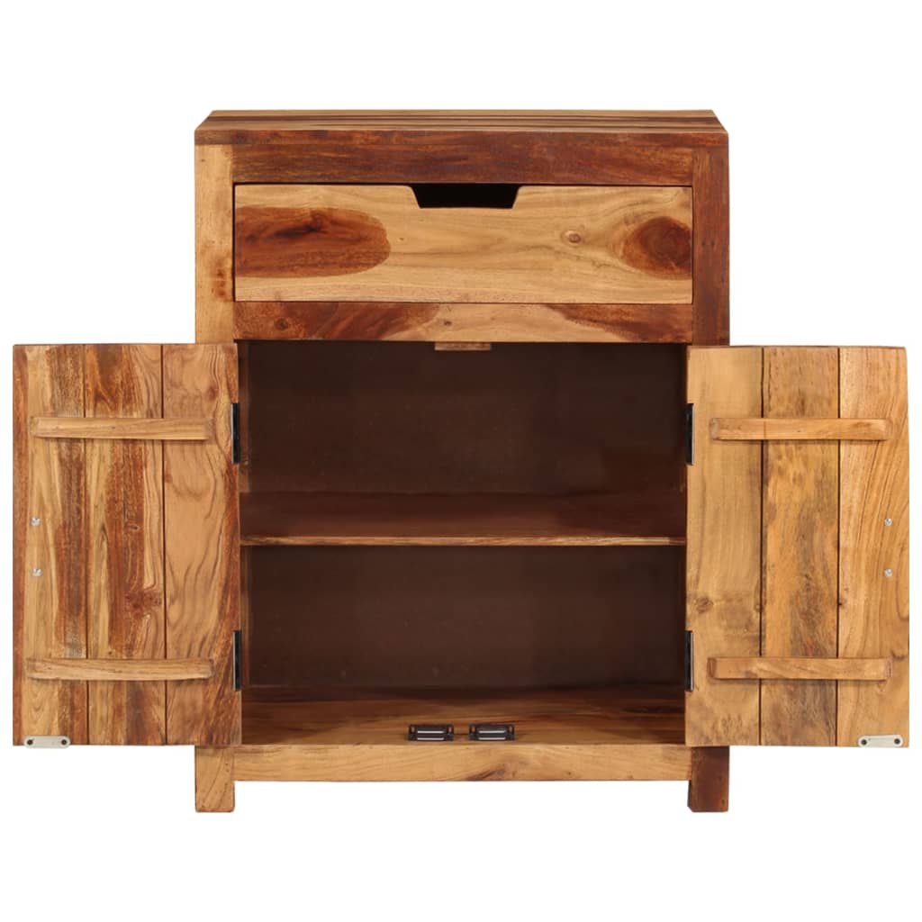 vidaXL Sideboard 23"x13.8"x29.7" Solid Wood Acacia-4