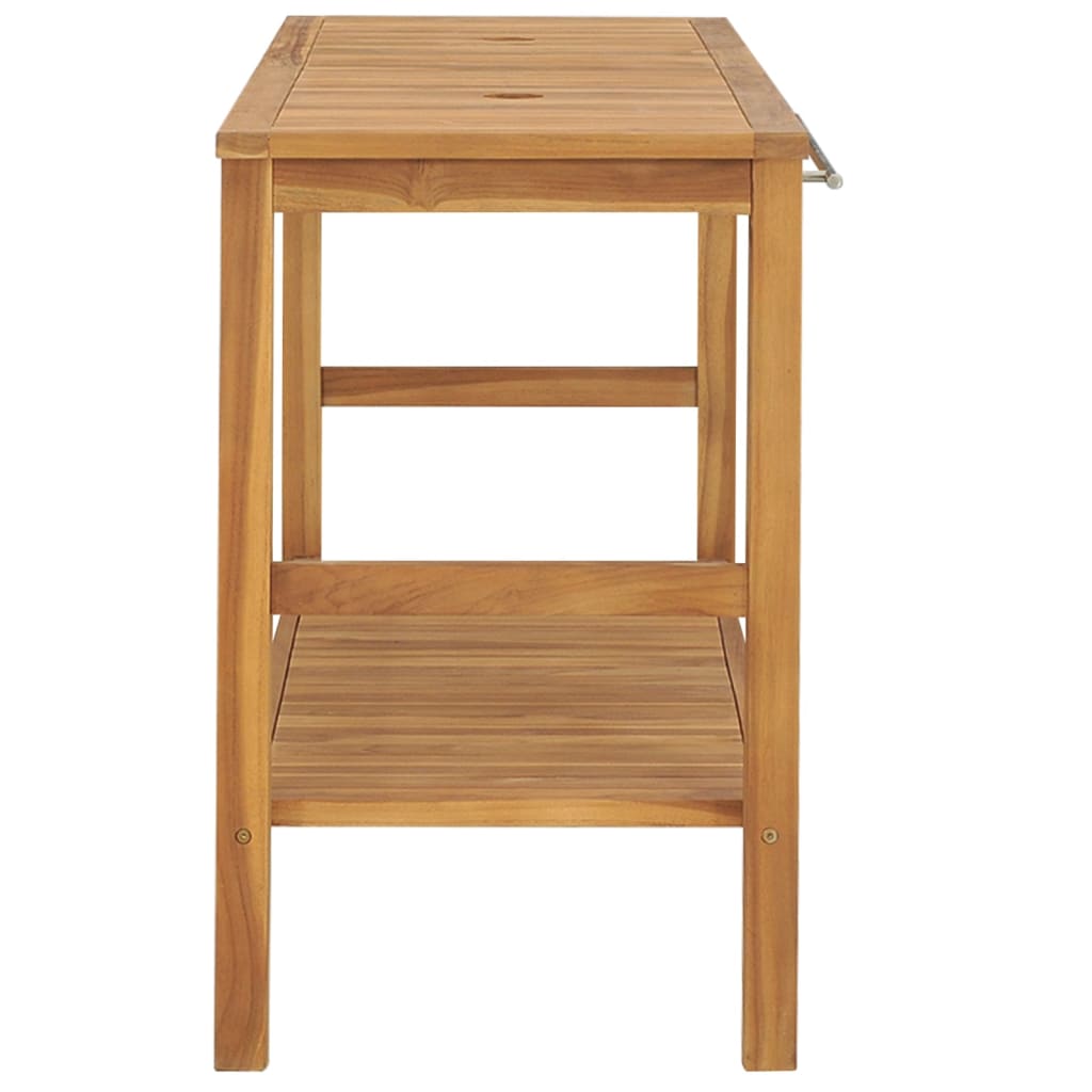 vidaXL Bathroom Vanity Cabinet Solid Wood Teak 52"x17.7"x29.5"-2