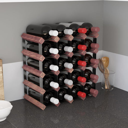 vidaXL Countertop Wine Rack Bottle Holder Wine Storage Organizer Solid Wood-10