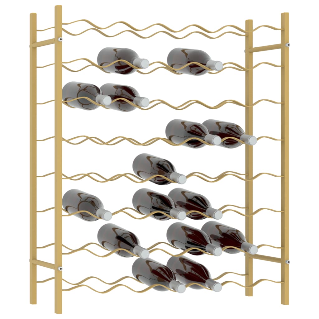 vidaXL Wine Rack Bottle Holder Wine Storage Organizer for Pantry Kitchen Metal-3