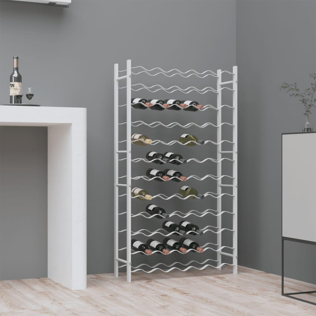 vidaXL Wine Rack Bottle Holder Wine Storage Organizer for Pantry Kitchen Metal-15