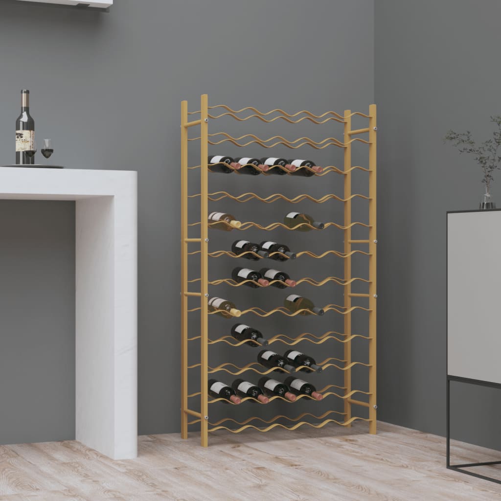 vidaXL Wine Rack Bottle Holder Wine Storage Organizer for Pantry Kitchen Metal-12