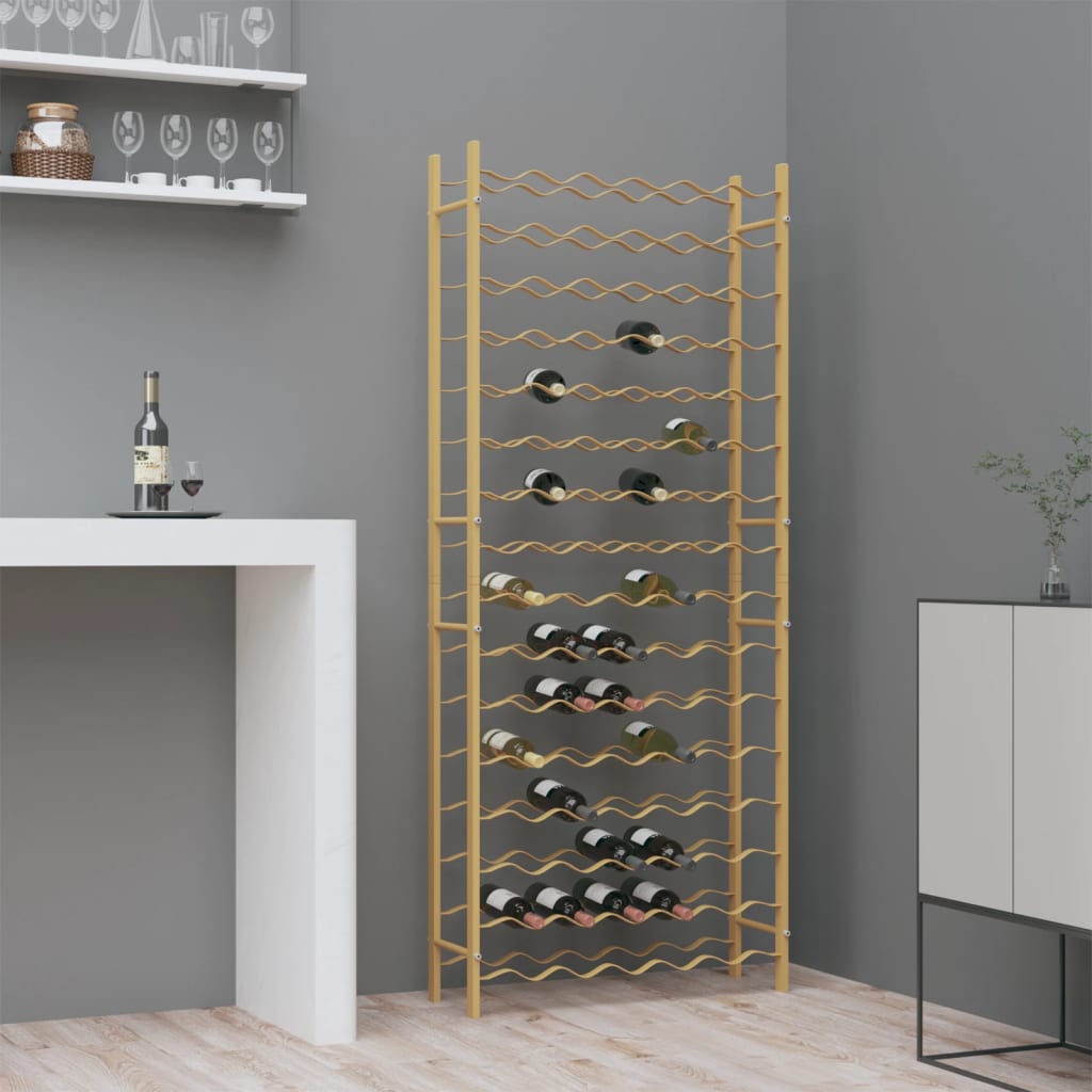 vidaXL Wine Rack Bottle Holder Wine Storage Organizer for Pantry Kitchen Metal-9
